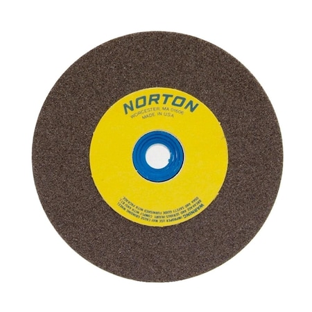 Norton Co Bench & Pedestal Wheel, Standard, Aluminum Oxide, Size: 5 x 1/2 x 1 Fine, Max RPM: 4965 076607-88201